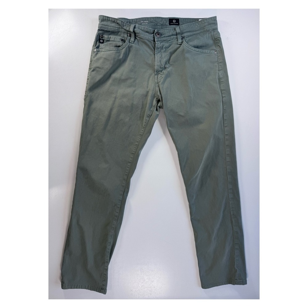 AG Adriano Goldschmied Tellis Modern Slim Jeans Mens 33x34 (actual 32x29) Green‎